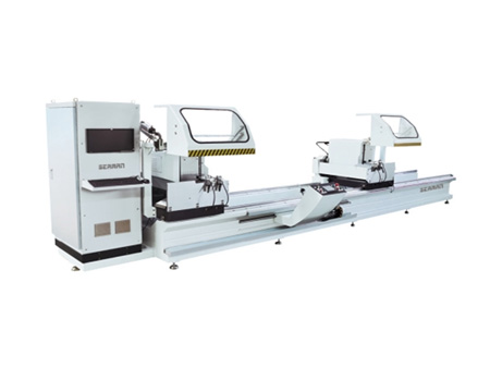 Aluminum profile arbitrary angle CNC double head cutting saw LJZ2R-CNC-500 . 6000