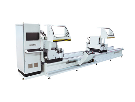 Aluminum profile arbitrary angle CNC double head cutting saw L JZ2R-CNC-500 × 5000/6000