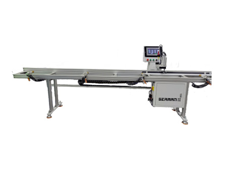 Aluminum door and window CNC mullion corner code positioning machine