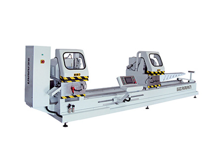 Aluminum profile high-efficiency CNC double head cutting saw L JZ2-CNC-500 × 4200